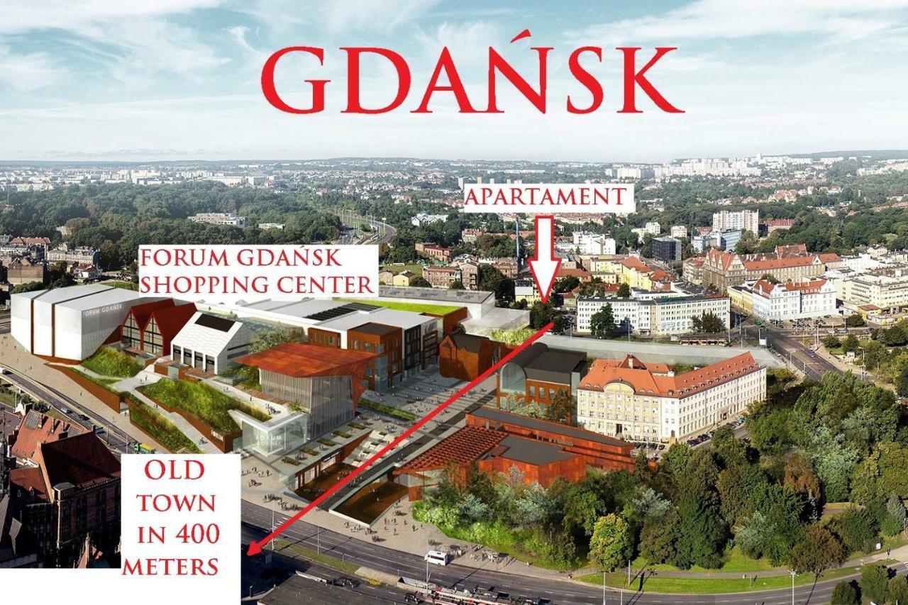 גדנסק Berg Apartament Red Obok Starego Miasta מראה חיצוני תמונה